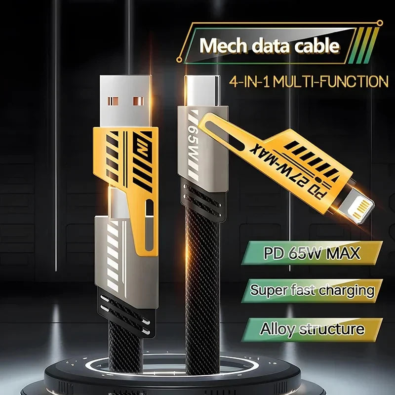 4-in-1 Multi-Port Charging Cable