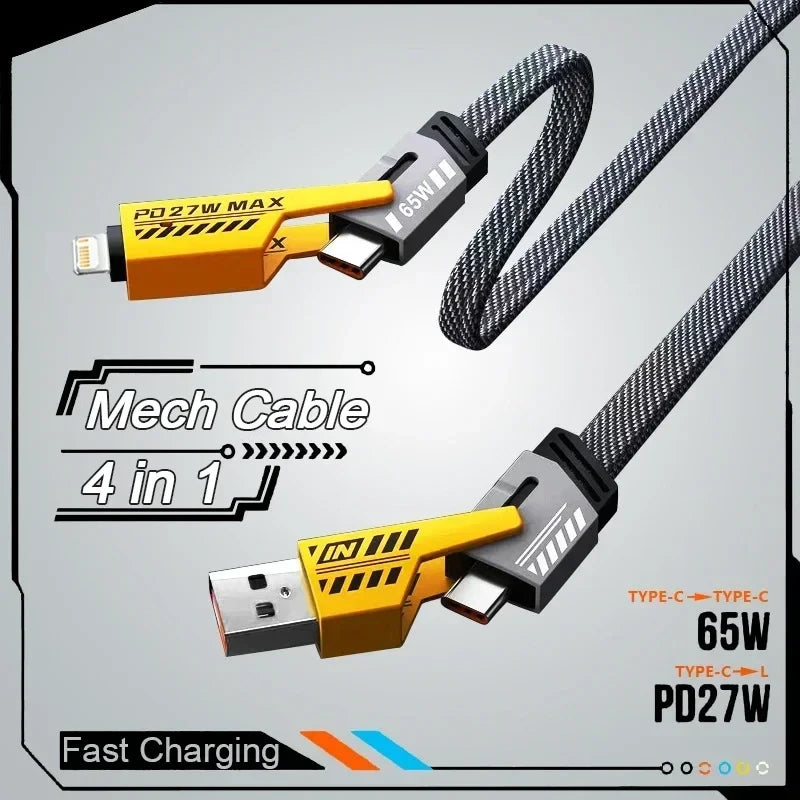 4-in-1 Multi-Port Charging Cable